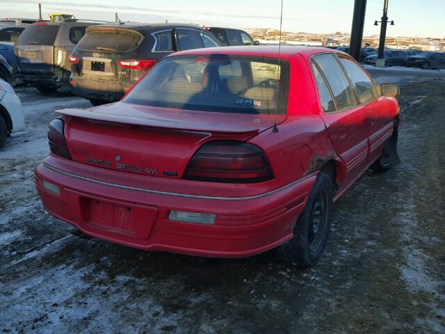 1G2NE53M8SC771623 - 1995 PONTIAC GRAND AM S 红色 照片 4