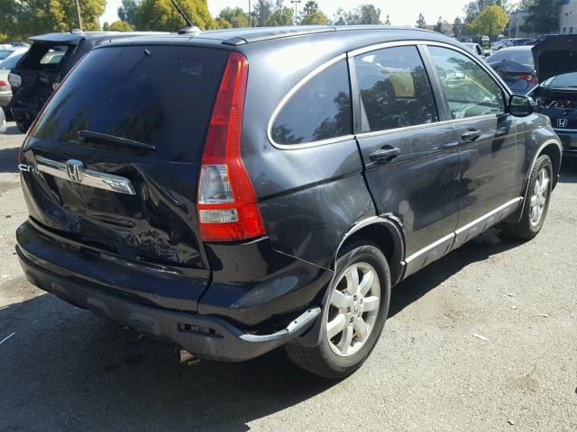 JHLRE48727C121710 - 2007 HONDA CR-V EXL BLACK photo 4