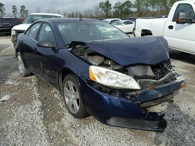 1G2ZG57B184199317 - 2008 PONTIAC G6 BASE BLUE photo 1