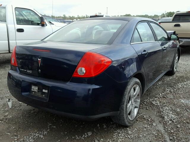 1G2ZG57B184199317 - 2008 PONTIAC G6 BASE BLUE photo 4