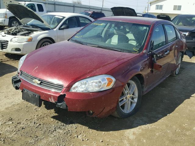 2G1WU57M991222311 - 2009 CHEVROLET IMPALA LTZ MAROON photo 2