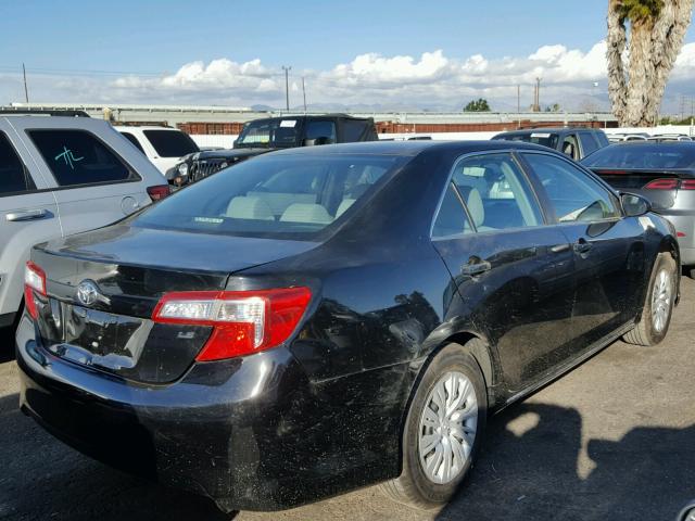 4T4BF1FK6ER403679 - 2014 TOYOTA CAMRY L BLACK photo 4