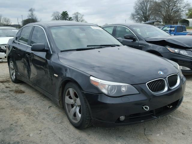 WBANE53517CW64647 - 2007 BMW 525 I BLACK photo 1