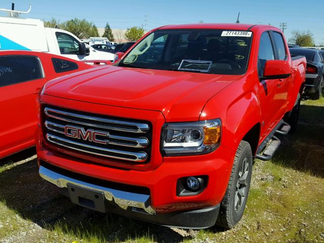 1GTG6CE36G1391547 - 2016 GMC CANYON SLE RED photo 2