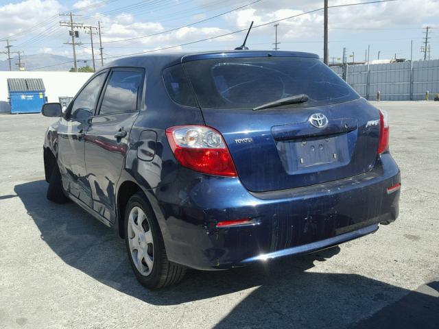 2T1KU40E19C146572 - 2009 TOYOTA COROLLA MA BLUE photo 3