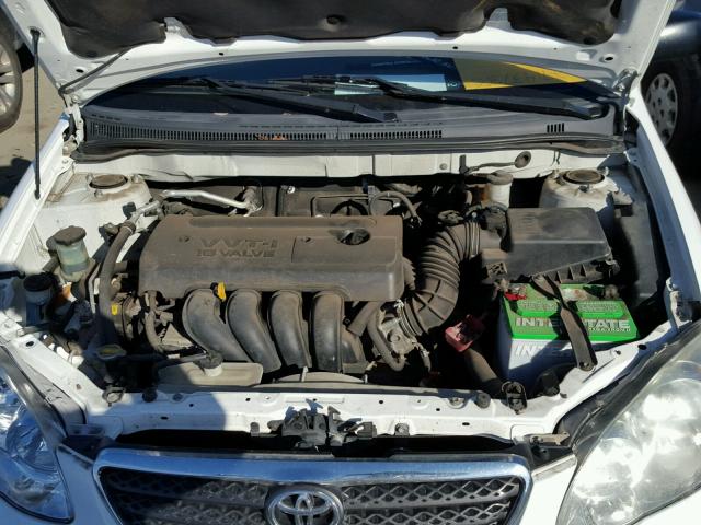 1NXBR32E56Z752203 - 2006 TOYOTA COROLLA CE WHITE photo 7