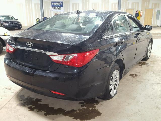 5NPEB4AC9BH300903 - 2011 HYUNDAI SONATA GLS BLACK photo 4