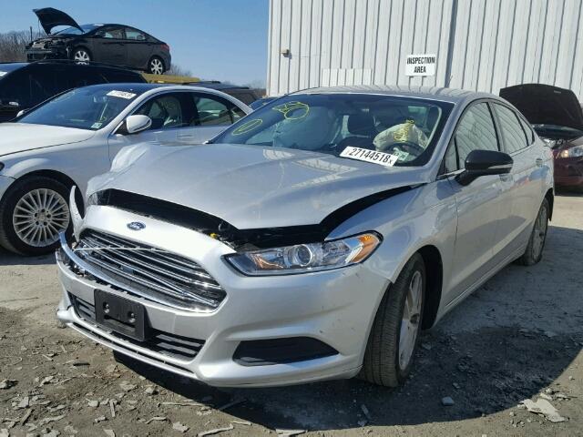 3FA6P0H75GR271885 - 2016 FORD FUSION SE SILVER photo 2