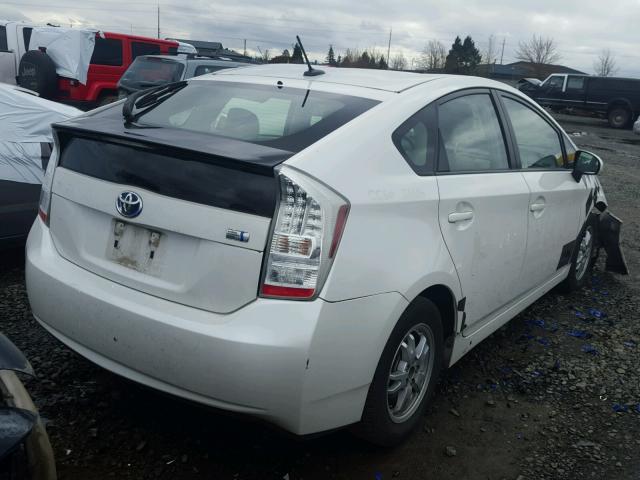 JTDKN3DU5B5340579 - 2011 TOYOTA PRIUS WHITE photo 4