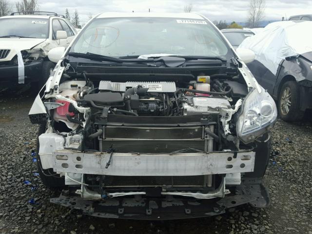 JTDKN3DU5B5340579 - 2011 TOYOTA PRIUS WHITE photo 9