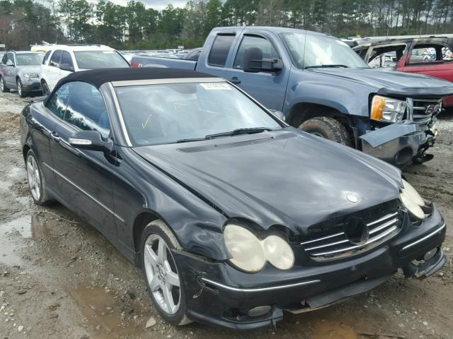 WDBTK75G95T043505 - 2005 MERCEDES-BENZ CLK 500 BLACK photo 1