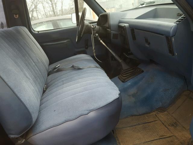 1FTDF15Y6JNB01438 - 1988 FORD F150 BLUE photo 5