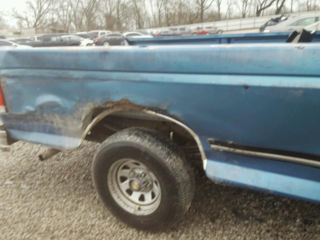 1FTDF15Y6JNB01438 - 1988 FORD F150 BLUE photo 9