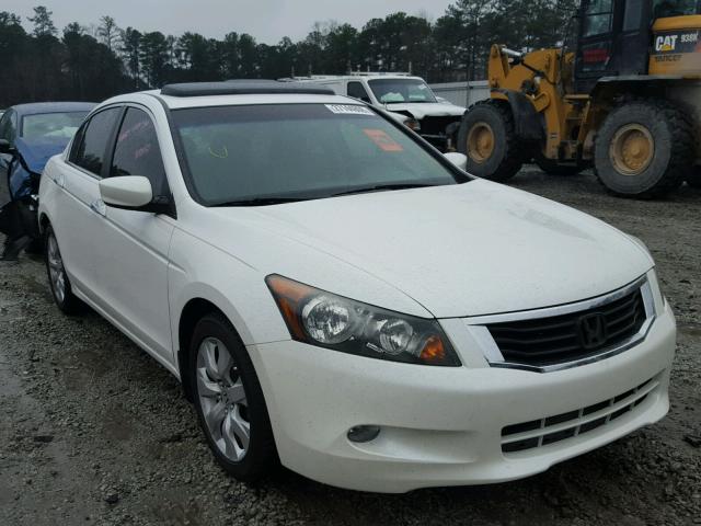 5KBCP3F81AB015117 - 2010 HONDA ACCORD EXL WHITE photo 1