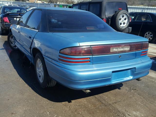 1B3HD56T8RF277612 - 1994 DODGE INTREPID E BLUE photo 3