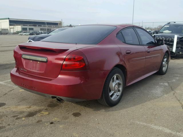 2G2WP552661141542 - 2006 PONTIAC GRAND PRIX RED photo 4