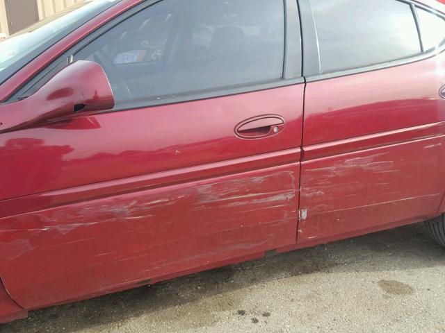 2G2WP552661141542 - 2006 PONTIAC GRAND PRIX RED photo 9