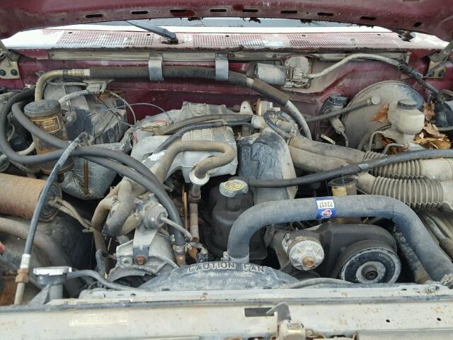 2FTEF14Y8NCA58433 - 1992 FORD F150 MAROON photo 7