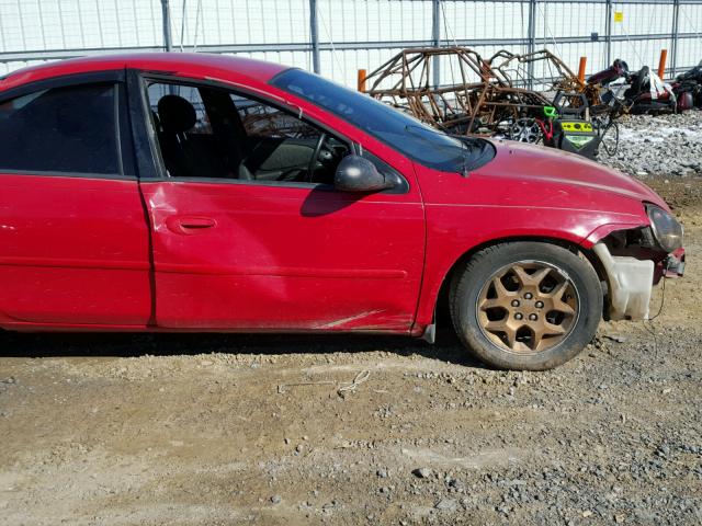 1B3ES56C72D649354 - 2002 DODGE NEON ES RED photo 9