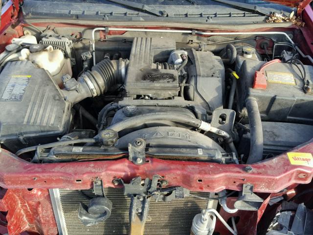 1GCDT136658169530 - 2005 CHEVROLET COLORADO RED photo 7