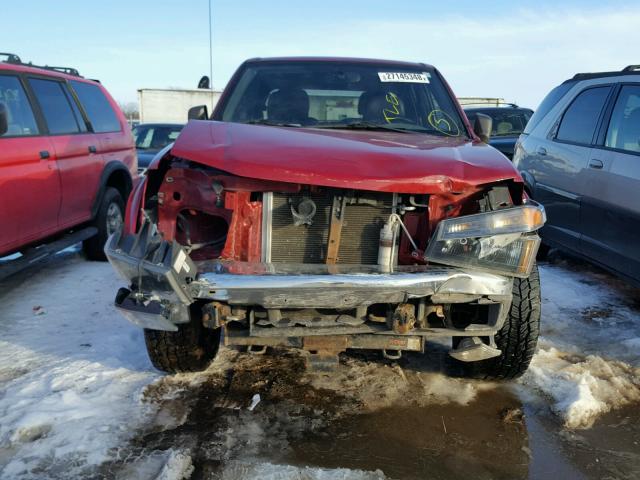 1GCDT136658169530 - 2005 CHEVROLET COLORADO RED photo 9