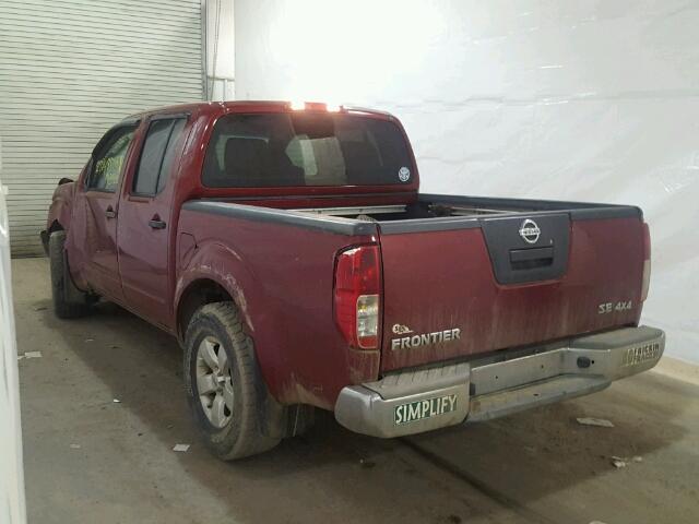 1N6AD07W99C414308 - 2009 NISSAN FRONTIER C RED photo 3