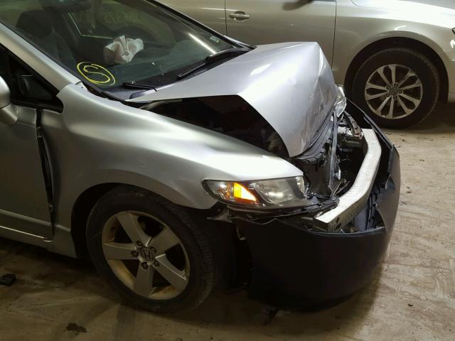 1HGFA16846L074458 - 2006 HONDA CIVIC EX ვერცხლისფერი ფოტო 9