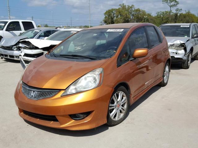 JHMGE8H54BS011572 - 2011 HONDA FIT SPORT ORANGE photo 2