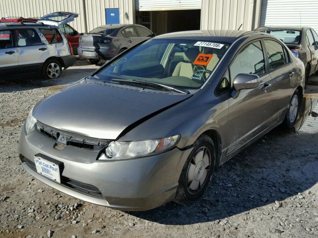 JHMFA36246S026632 - 2006 HONDA CIVIC HYBR GRAY photo 2