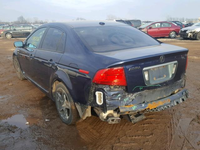 19UUA66215A004491 - 2005 ACURA TL BLUE photo 3