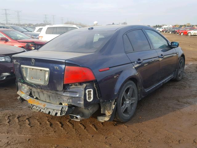 19UUA66215A004491 - 2005 ACURA TL BLUE photo 4