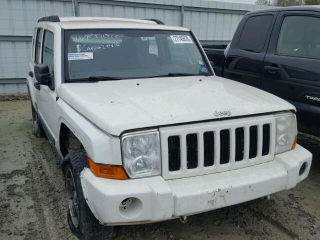 1J8HG48N16C229227 - 2006 JEEP COMMANDER WHITE photo 1