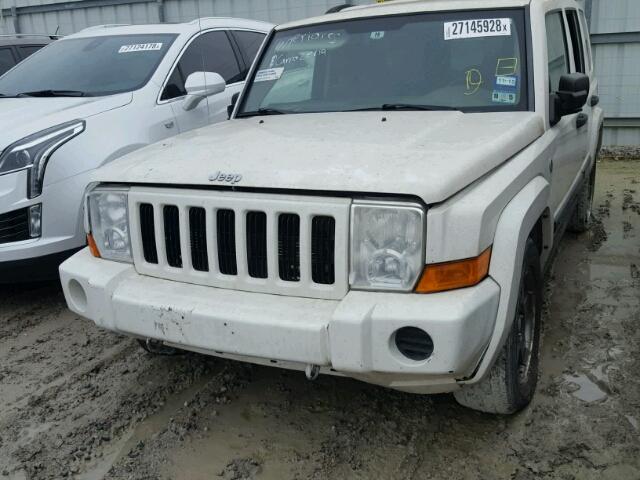 1J8HG48N16C229227 - 2006 JEEP COMMANDER თეთრი ფოტო 2