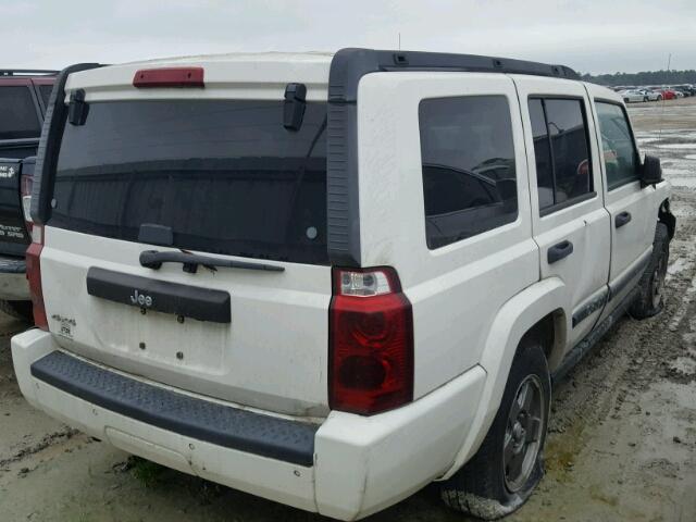 1J8HG48N16C229227 - 2006 JEEP COMMANDER WHITE photo 4