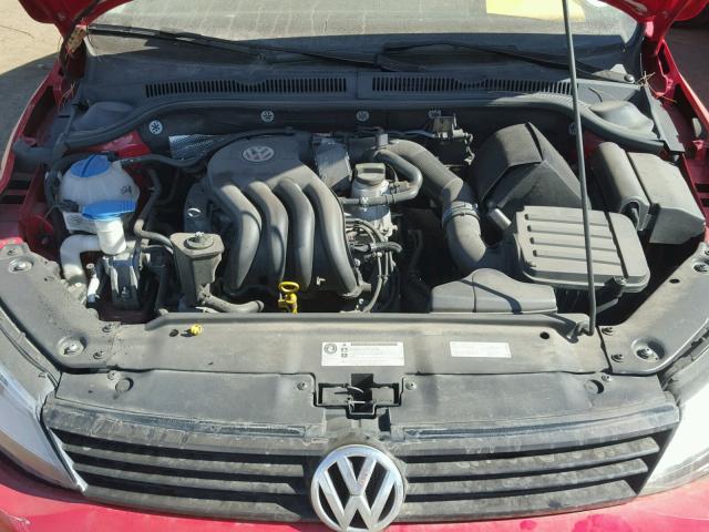3VW2K7AJ4EM249101 - 2014 VOLKSWAGEN JETTA BASE 红色 照片 7