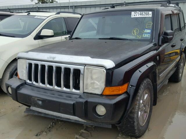 1J8HG58216C128118 - 2006 JEEP COMMANDER BLACK photo 2