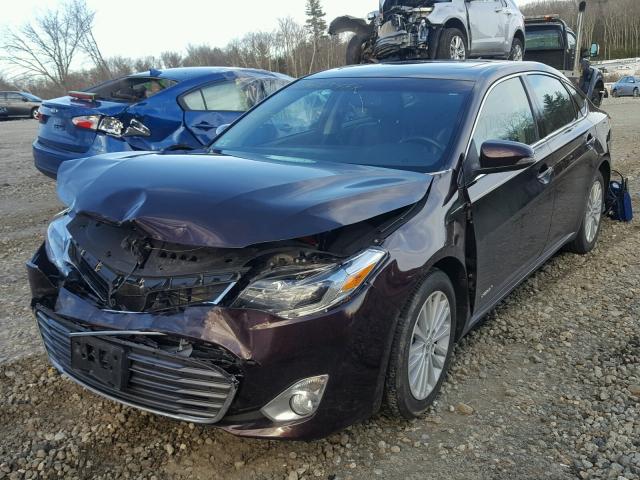 4T1BD1EB1DU009314 - 2013 TOYOTA AVALON HYB PURPLE photo 2