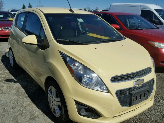 KL8CD6S95EC427916 - 2014 CHEVROLET SPARK 1LT YELLOW photo 1