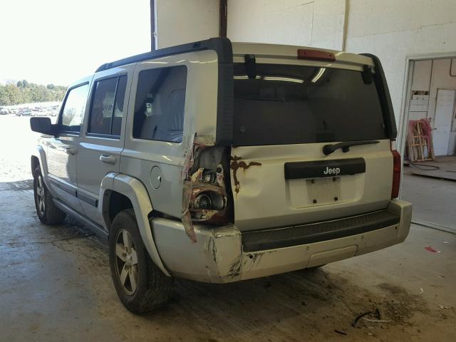 1J8HH48KX7C587320 - 2007 JEEP COMMANDER ვერცხლისფერი ფოტო 3