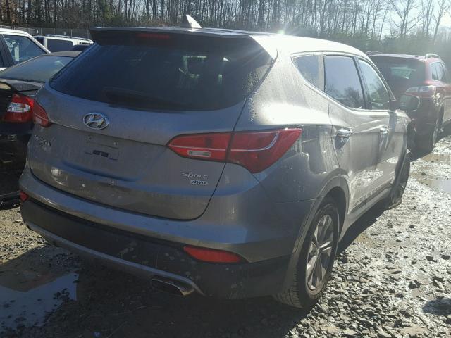 5XYZTDLB2GG367599 - 2016 HYUNDAI SANTA FE S GRAY photo 4