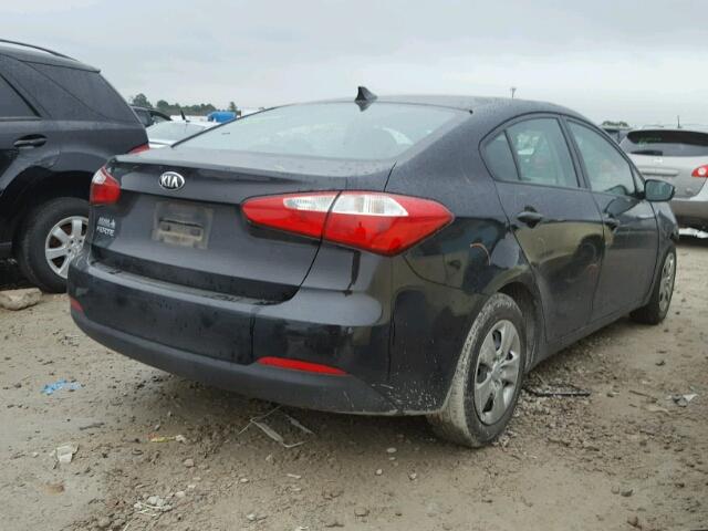 KNAFX4A67F5313510 - 2015 KIA FORTE LX BLACK photo 4