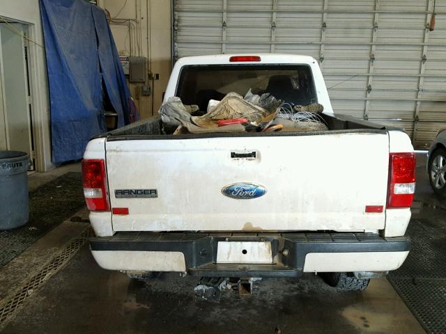 1FTYR15E86PA42189 - 2006 FORD RANGER SUP WHITE photo 6