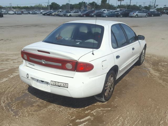 1G1JC52F637375521 - 2003 CHEVROLET CAVALIER WHITE photo 4