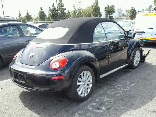 3VWRG31Y78M407375 - 2008 VOLKSWAGEN NEW BEETLE BLACK photo 4