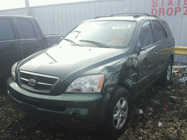 KNDJC733965601798 - 2006 KIA SORENTO EX GREEN photo 2