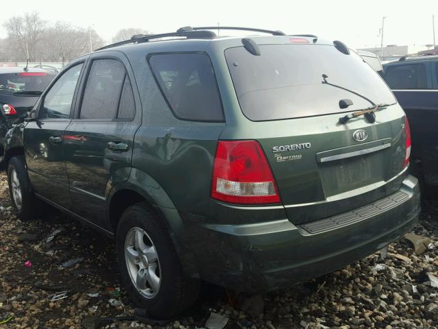 KNDJC733965601798 - 2006 KIA SORENTO EX GREEN photo 3