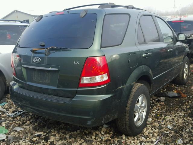 KNDJC733965601798 - 2006 KIA SORENTO EX GREEN photo 4