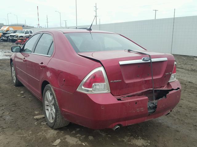 3FAHP08188R152685 - 2008 FORD FUSION SEL RED photo 3