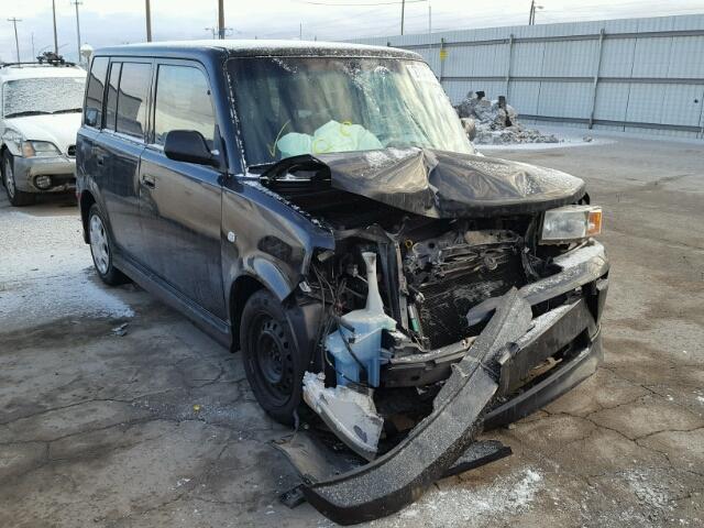 JTLKT324464054828 - 2006 TOYOTA SCION XB BLACK photo 1