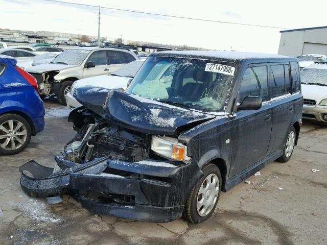 JTLKT324464054828 - 2006 TOYOTA SCION XB BLACK photo 2